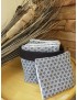 Panière + 7 lingettes éponge 11X11