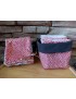 Panière + 7 lingettes éponge 11X11